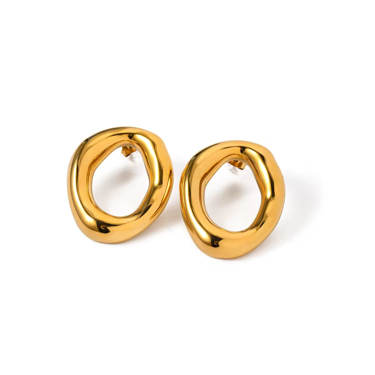 ALIKA Sculpted Halo Earings
