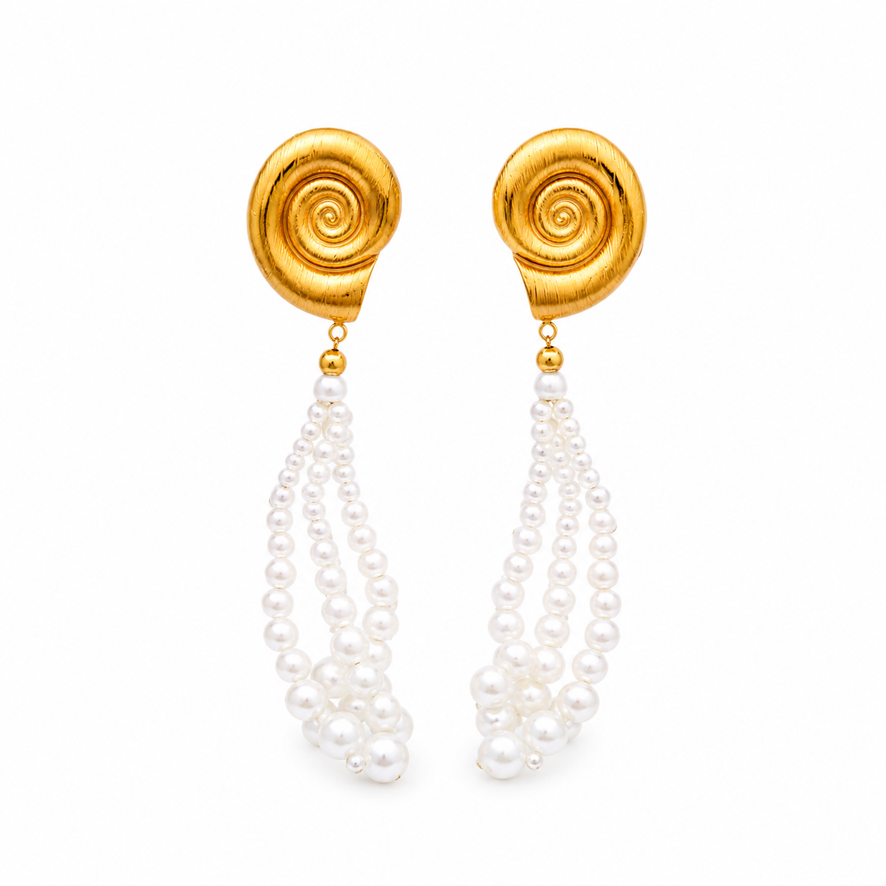ALIKA Pearl Spiral Earrings