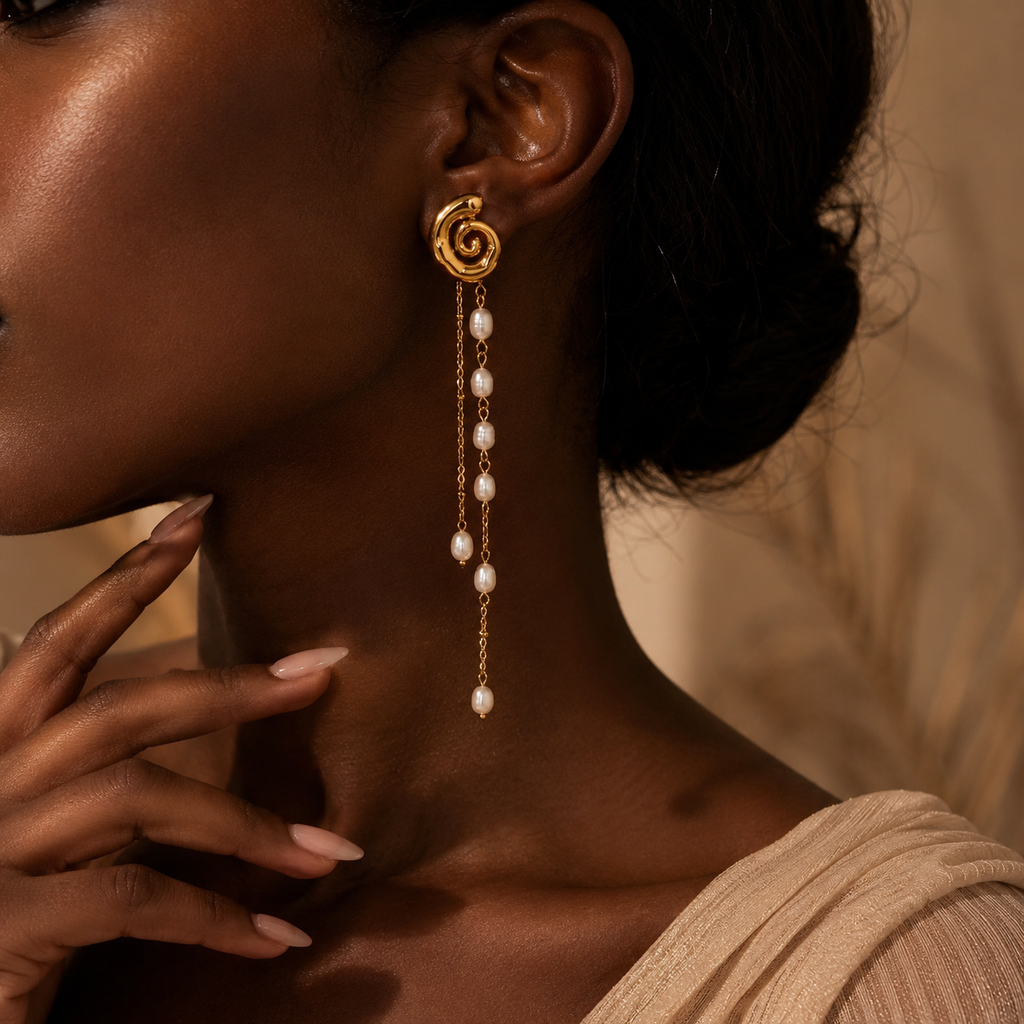 ALIKA Pearl Cascade Earrings